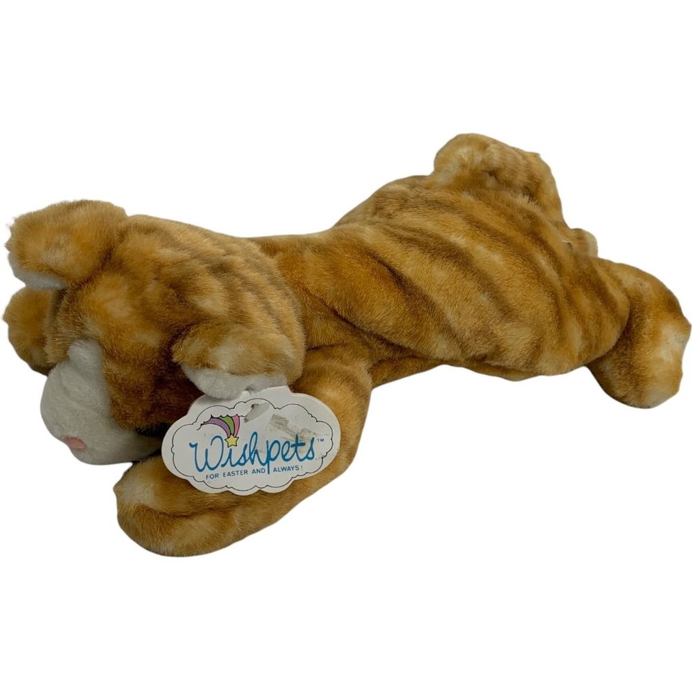 Orange Tabby Cat 1997 Plush NWT Vintage Wishpets
